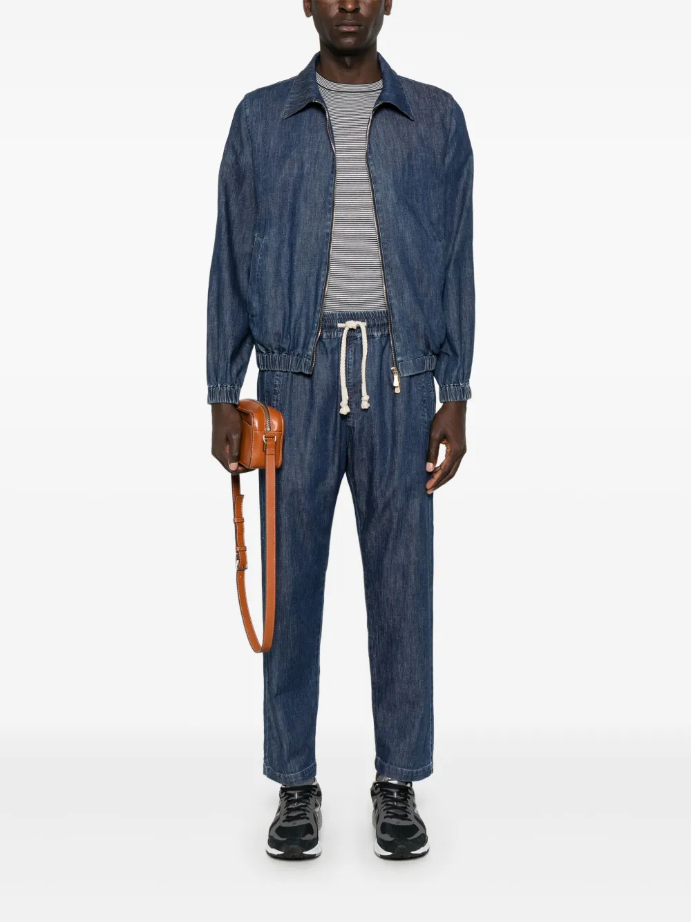 Eleventy Broek met toelopende pijpen - Blauw