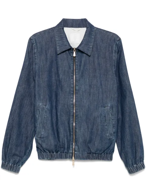 Eleventy denim bomber jacket