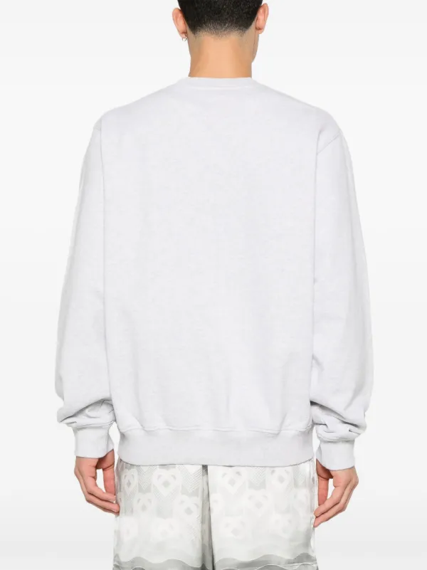 Casablanca Le Temple Du Sport Sweatshirt | Grey | FARFETCH SG