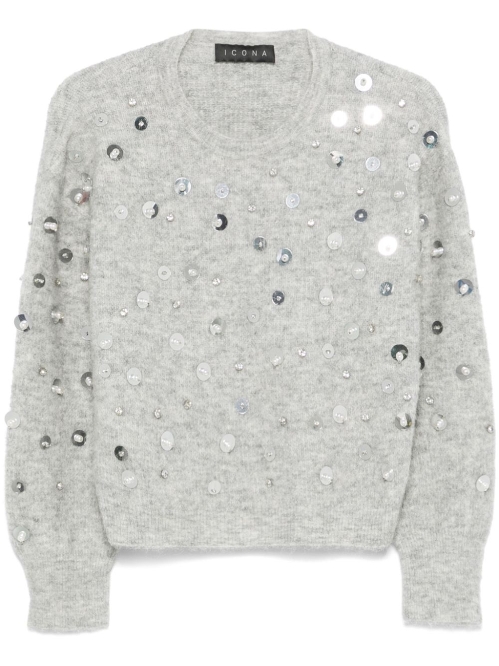 sequin-embellished sweater