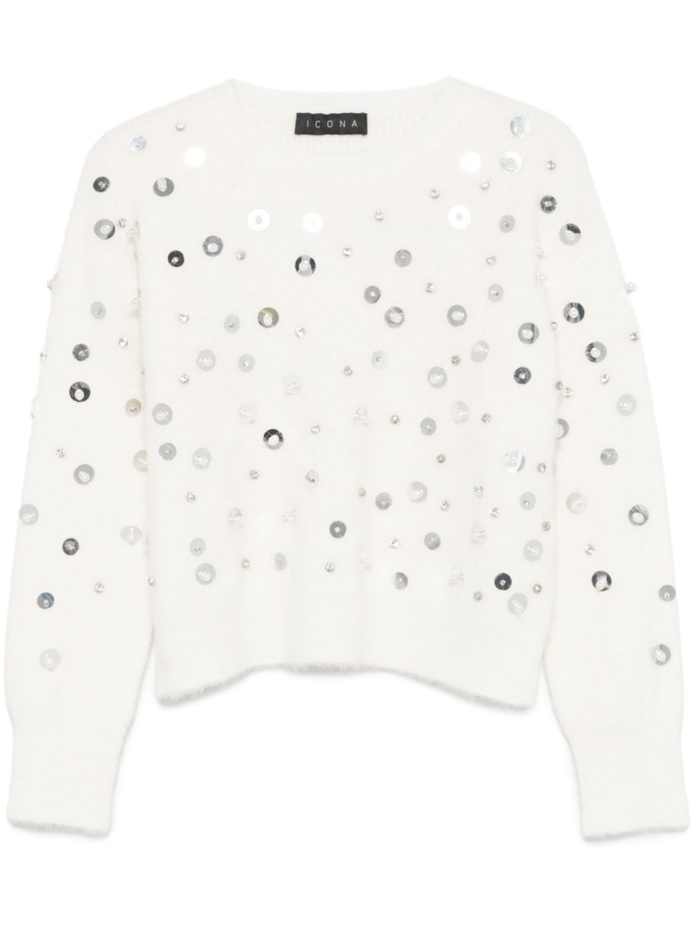 sequin-embellished sweater