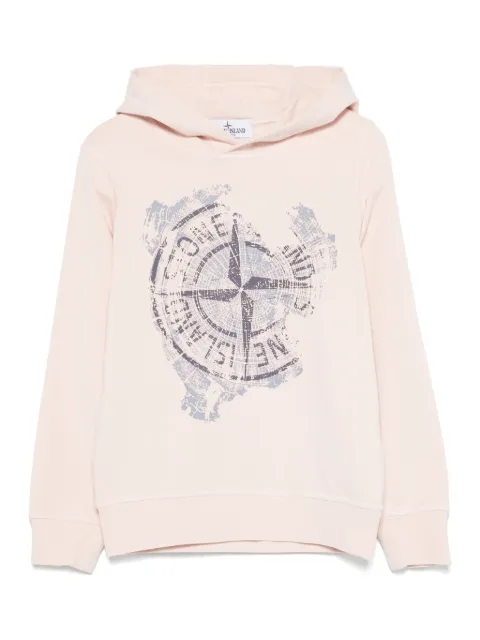 Stone Island Junior logo-print hoodie
