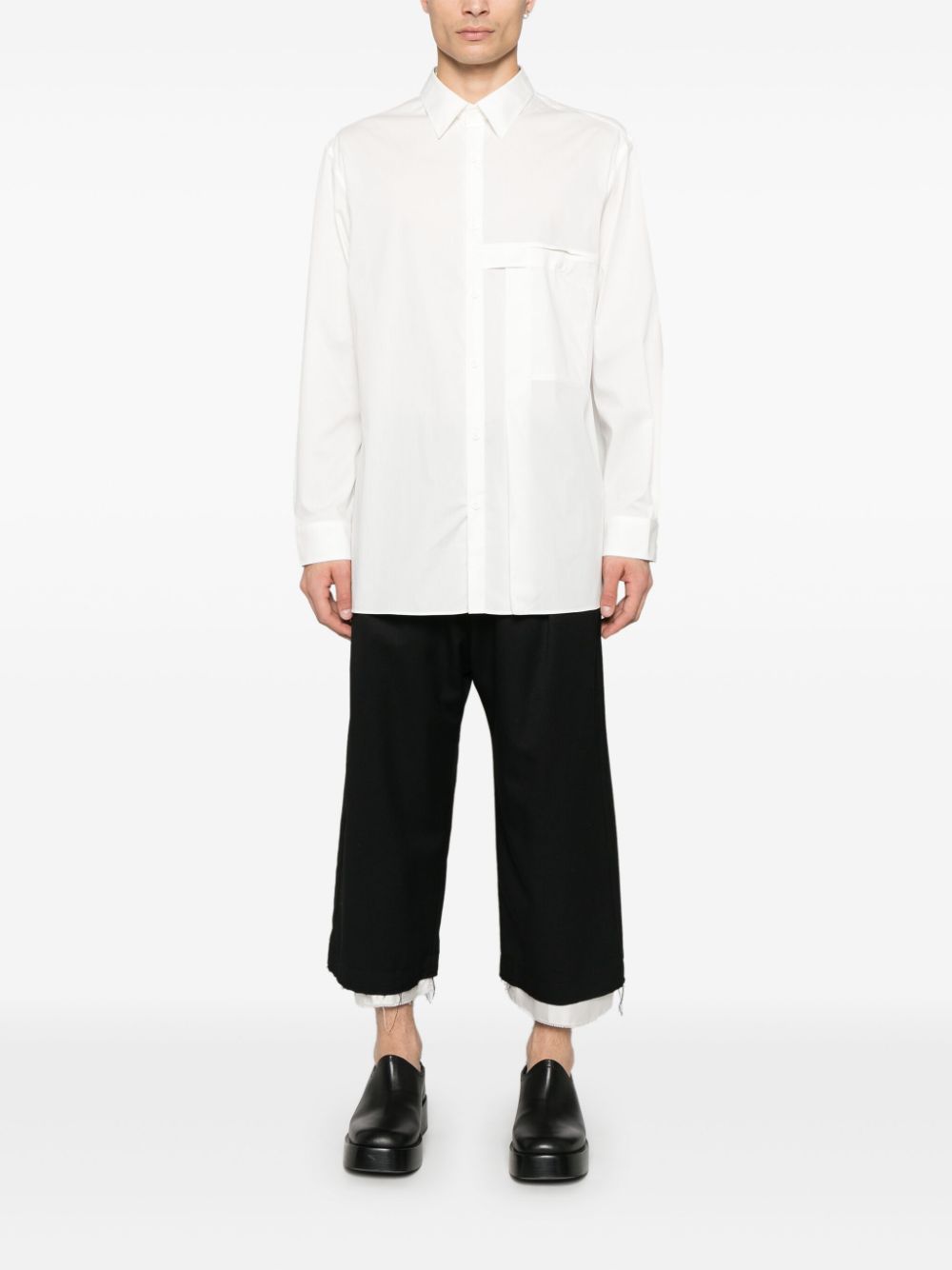 Y-3 poplin shirt - Wit