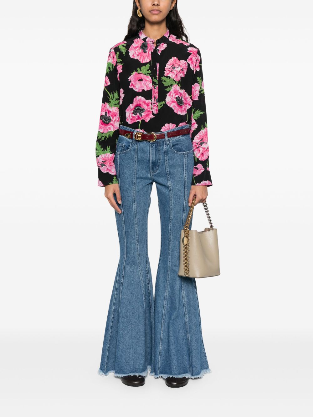 Stella McCartney Blouse met print - Roze