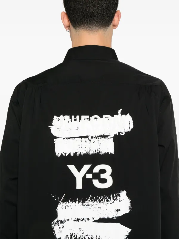 Y-3 グラフィック シャツ | ブラック | FARFETCH JP Y-3 グラフィック シャツ | ブラック | FARFETCH JP