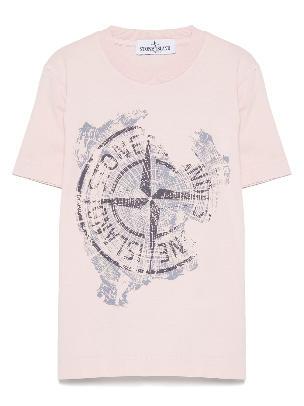 Stone Island Junior logo-print T-shirt - Pink