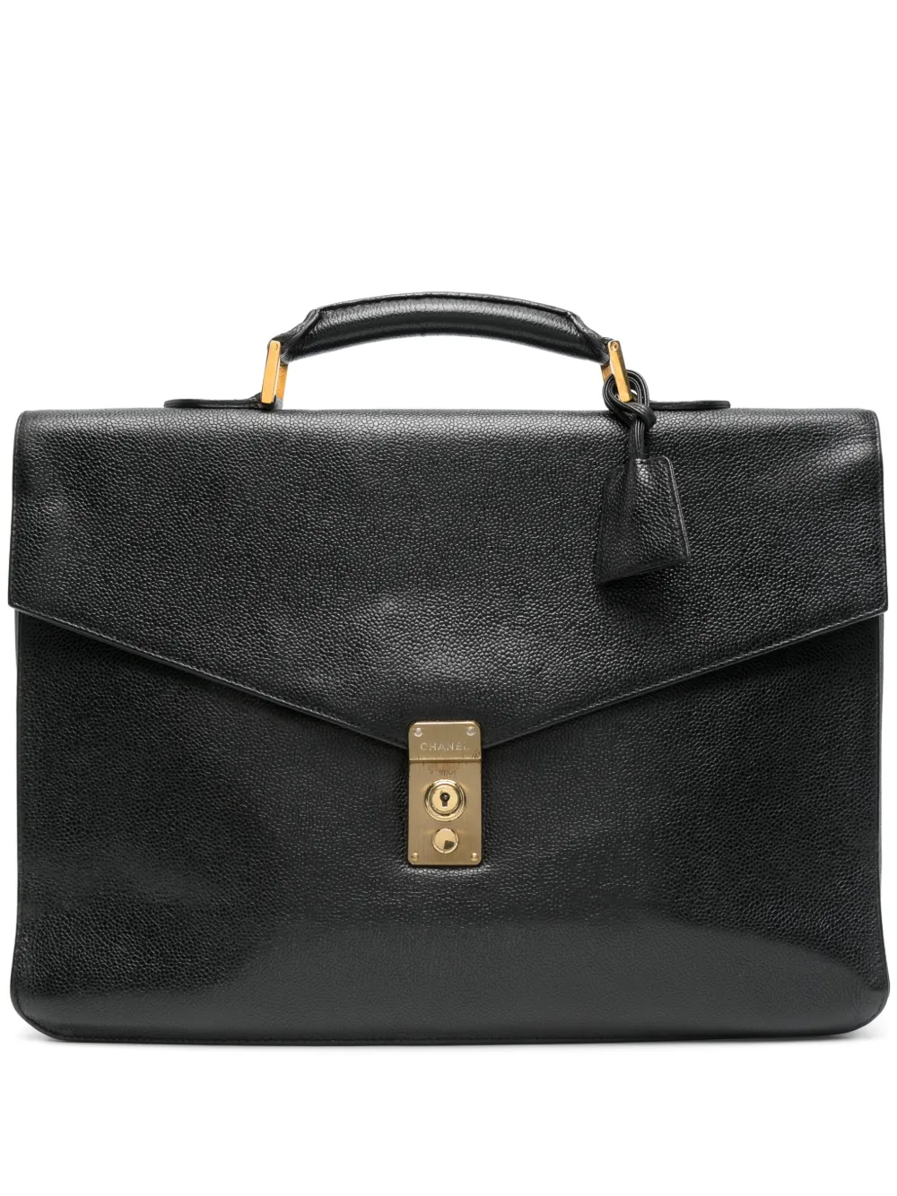 CHANEL Pre-Owned 1996-1997 leather briefcase | Black | Image 1