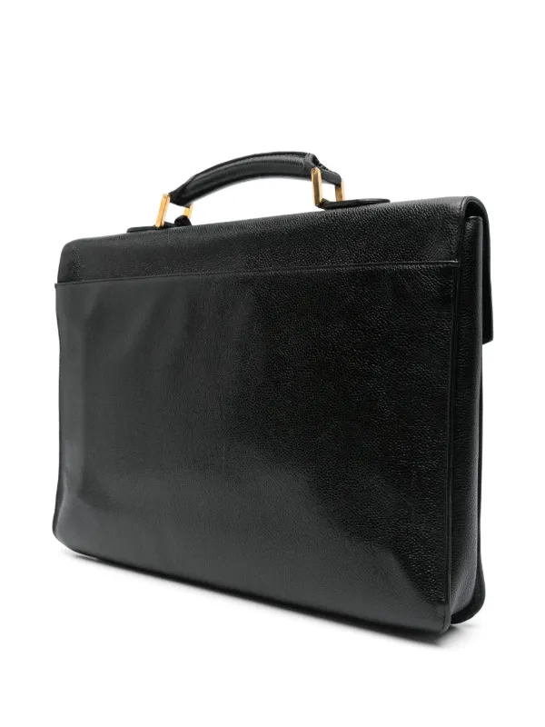 CHANEL Pre-Owned 1996-1997 レザービジネスバッグ | ブラック 