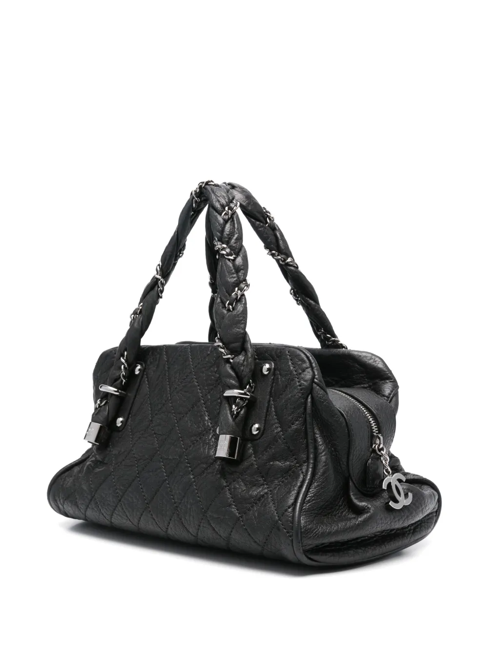 Pre-owned Chanel 2006-2008 Quilted Tote Bag In Black