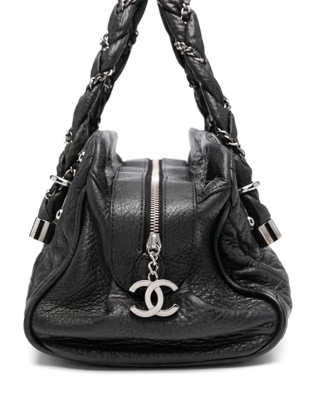 Pre-owned Chanel 2006-2008 Quilted Tote Bag In Black