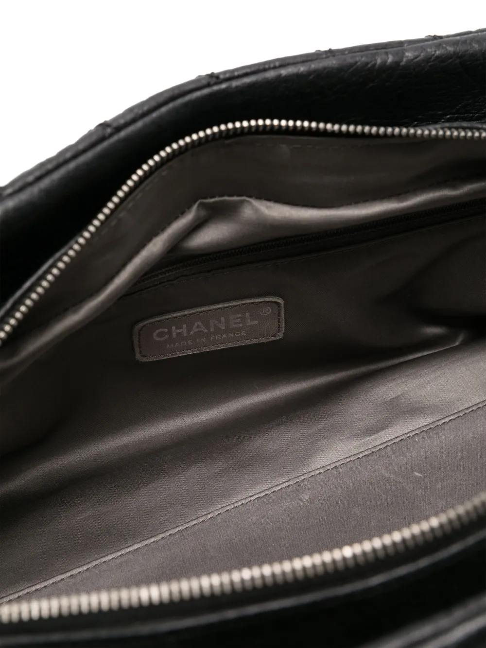 Pre-owned Chanel 2006-2008 Quilted Tote Bag In Black