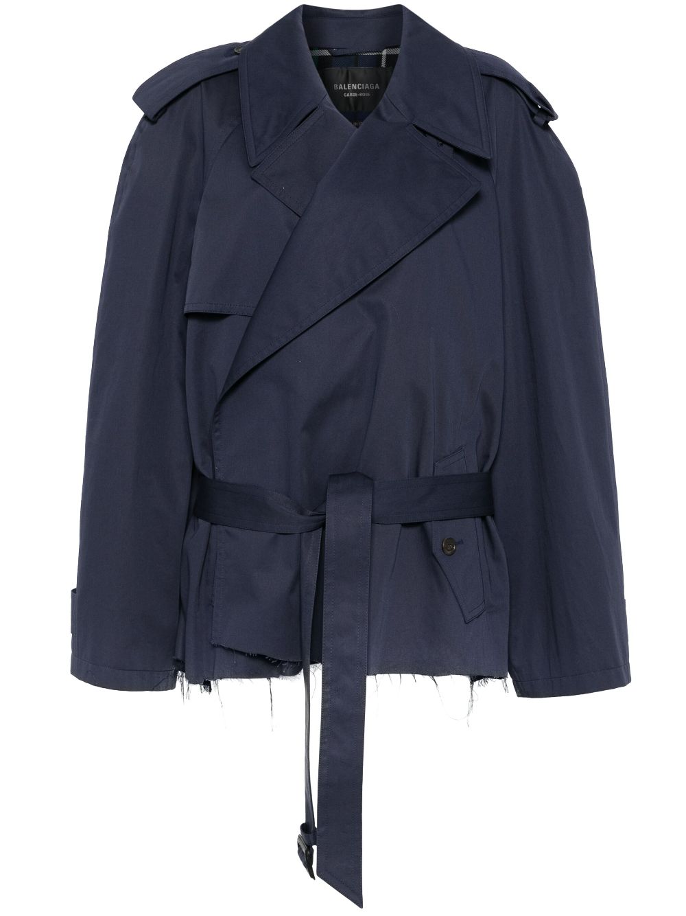 Balenciaga belted jacket - Blue