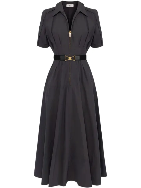 Elisabetta Franchi voile circle midi dress