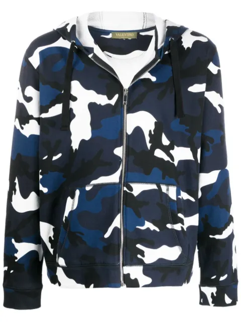 Valentino Garavani hoodie con estampado militar