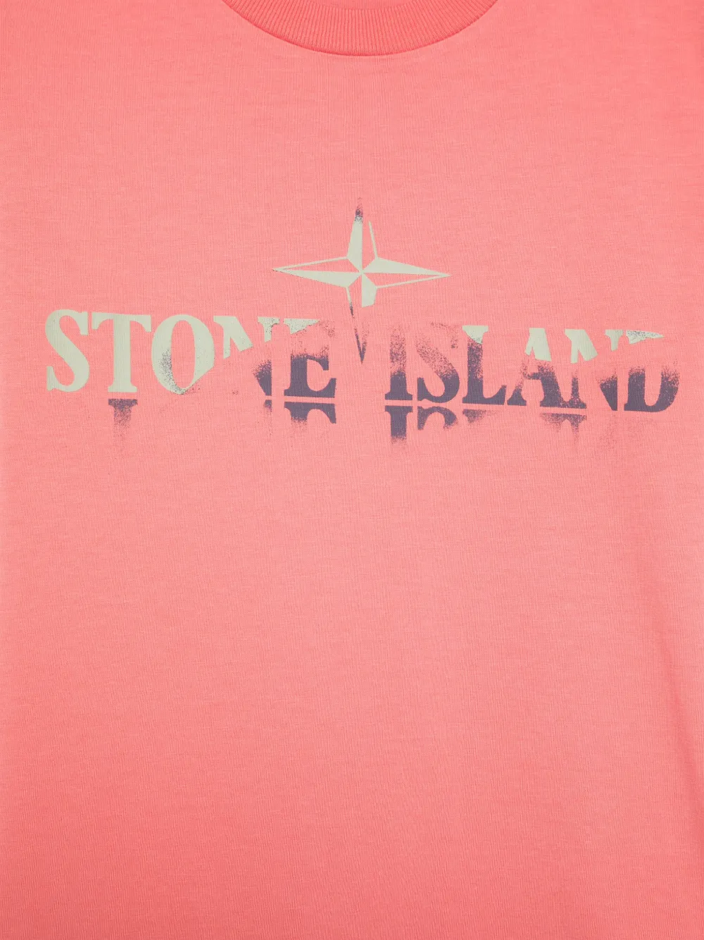 Stone Island Junior T-shirt met logoprint Rood