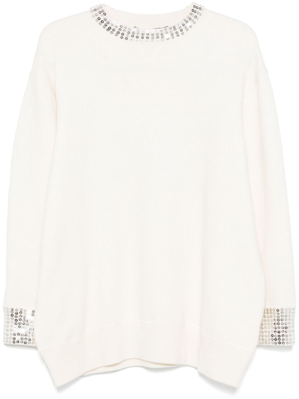 sequin-embellished sweater