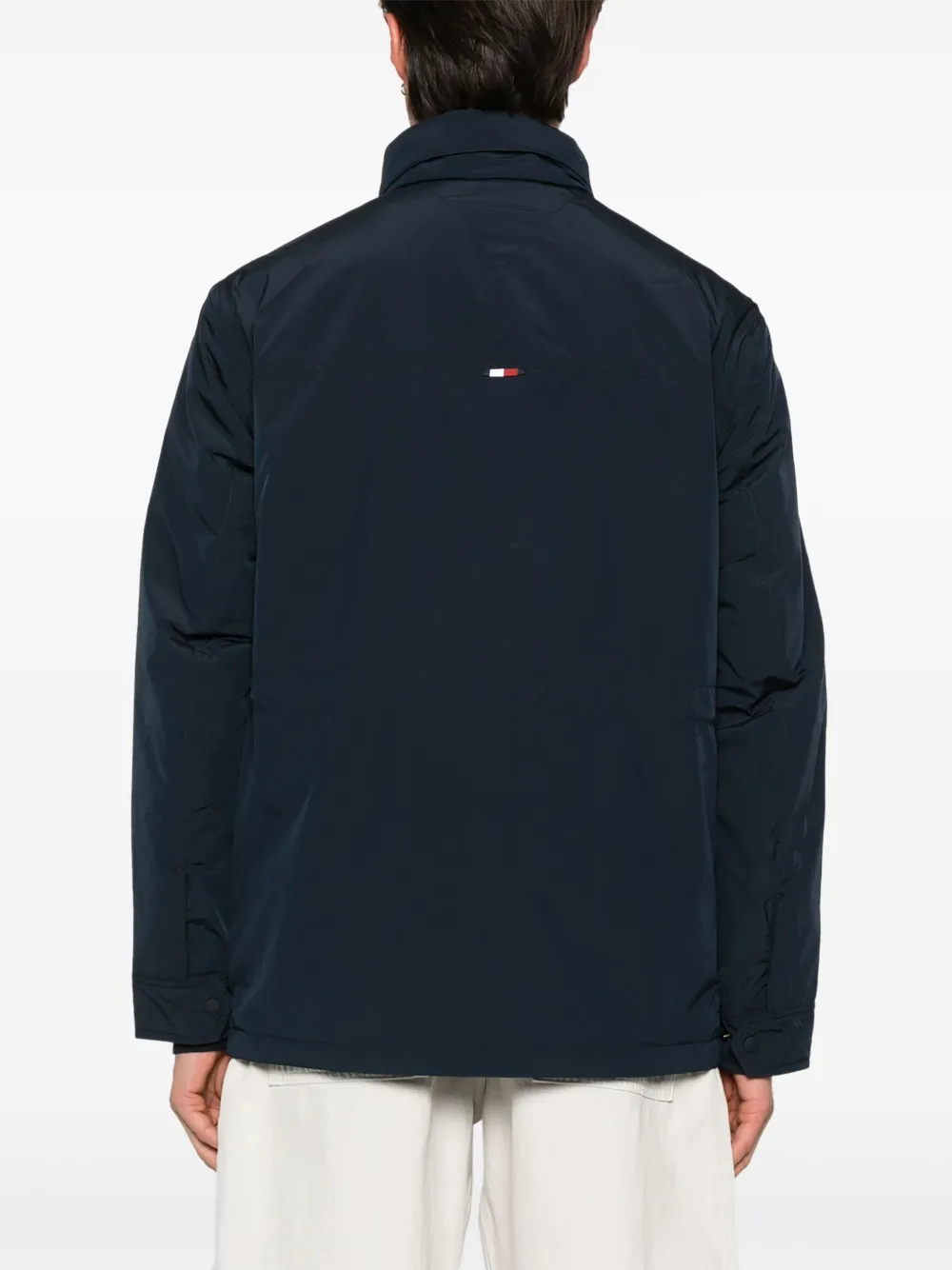 Tommy Hilfiger Waterafstotend meeneembaar jack Blauw