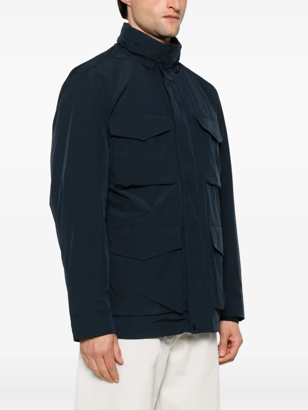 Tommy Hilfiger Waterafstotend meeneembaar jack Blauw