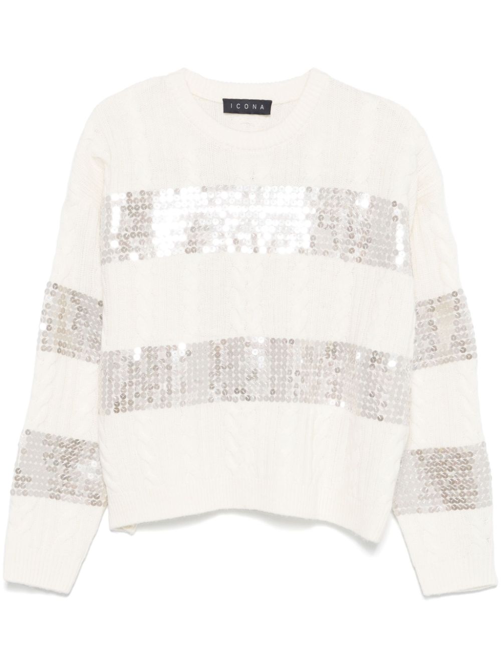 sequin-embellished sweater