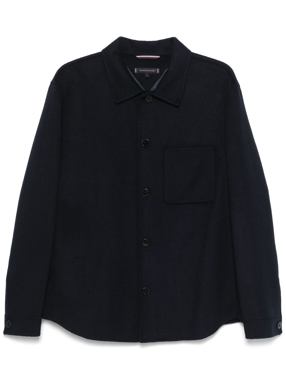 Tommy Hilfiger brushed-finish shirt jacket - Blue