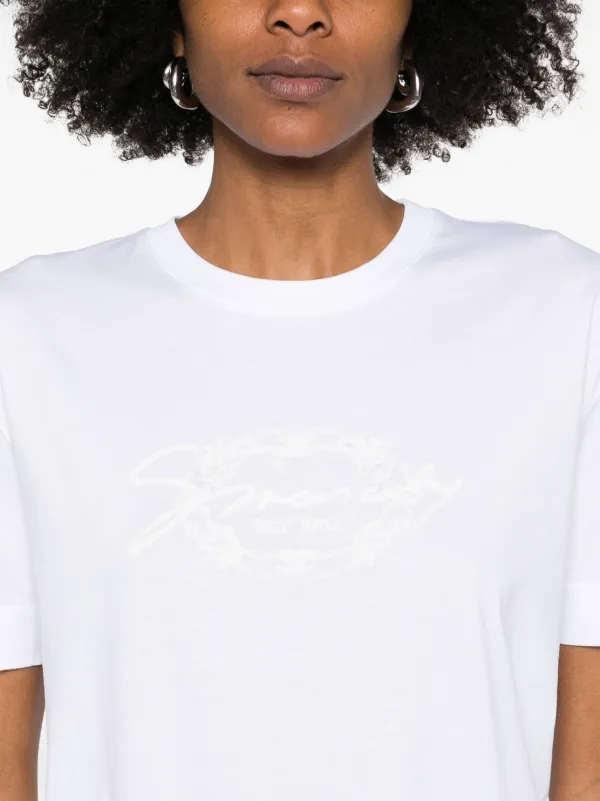 GIVENCHY 周りと差がつく一着に☆エンブロイダリー Tシャツ Givenchy エンブロイダリー Tシャツ | ホワイト | FARFETCH JP