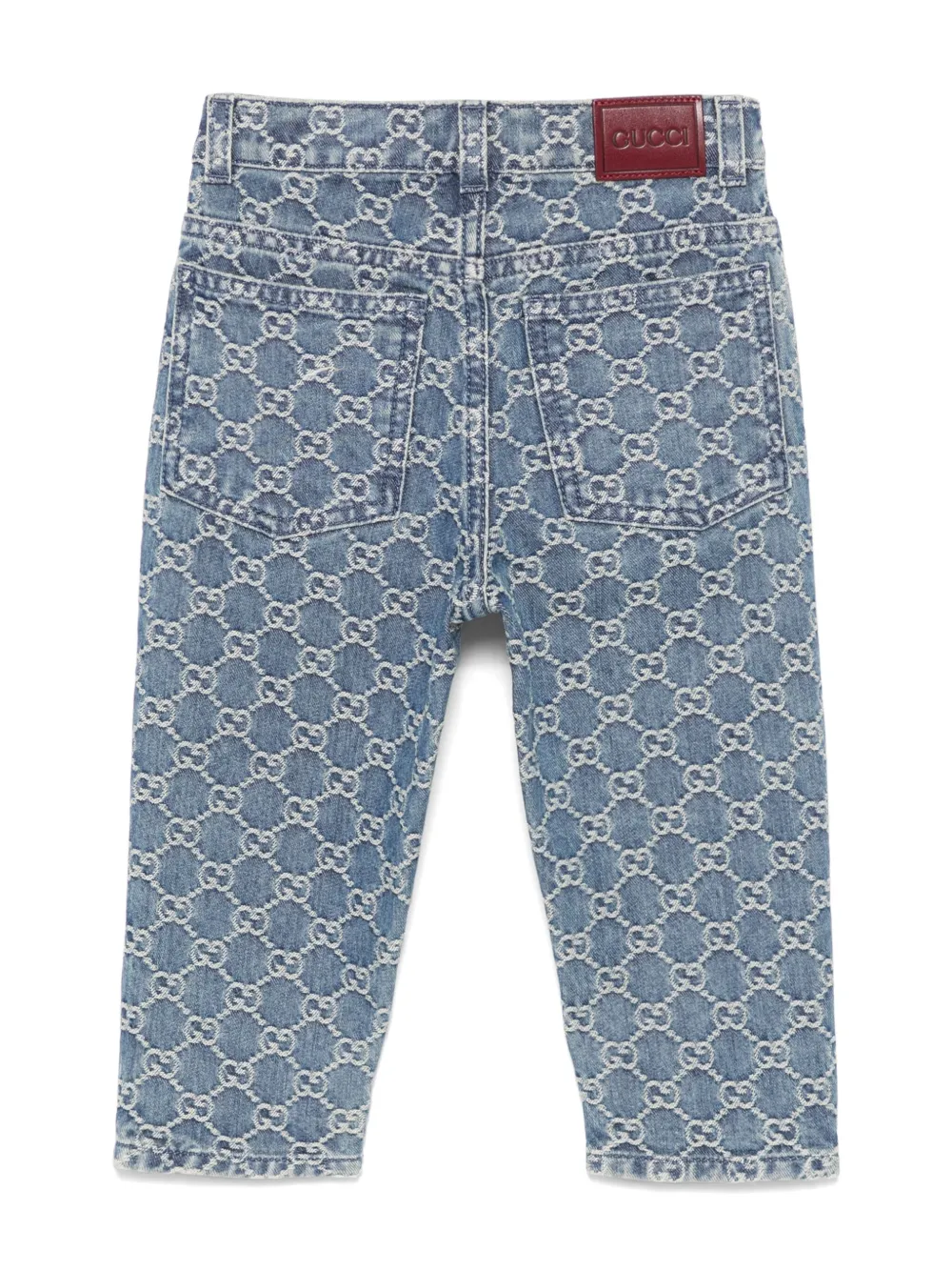 Gucci Kids Jeans met GG-jacquard - Blauw