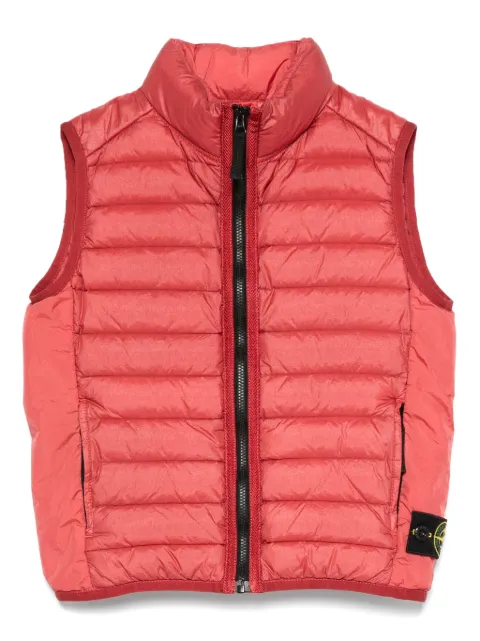 Stone Island Junior Colete com patch de bússola