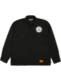 Neighborhood logo-patch shirt - Black