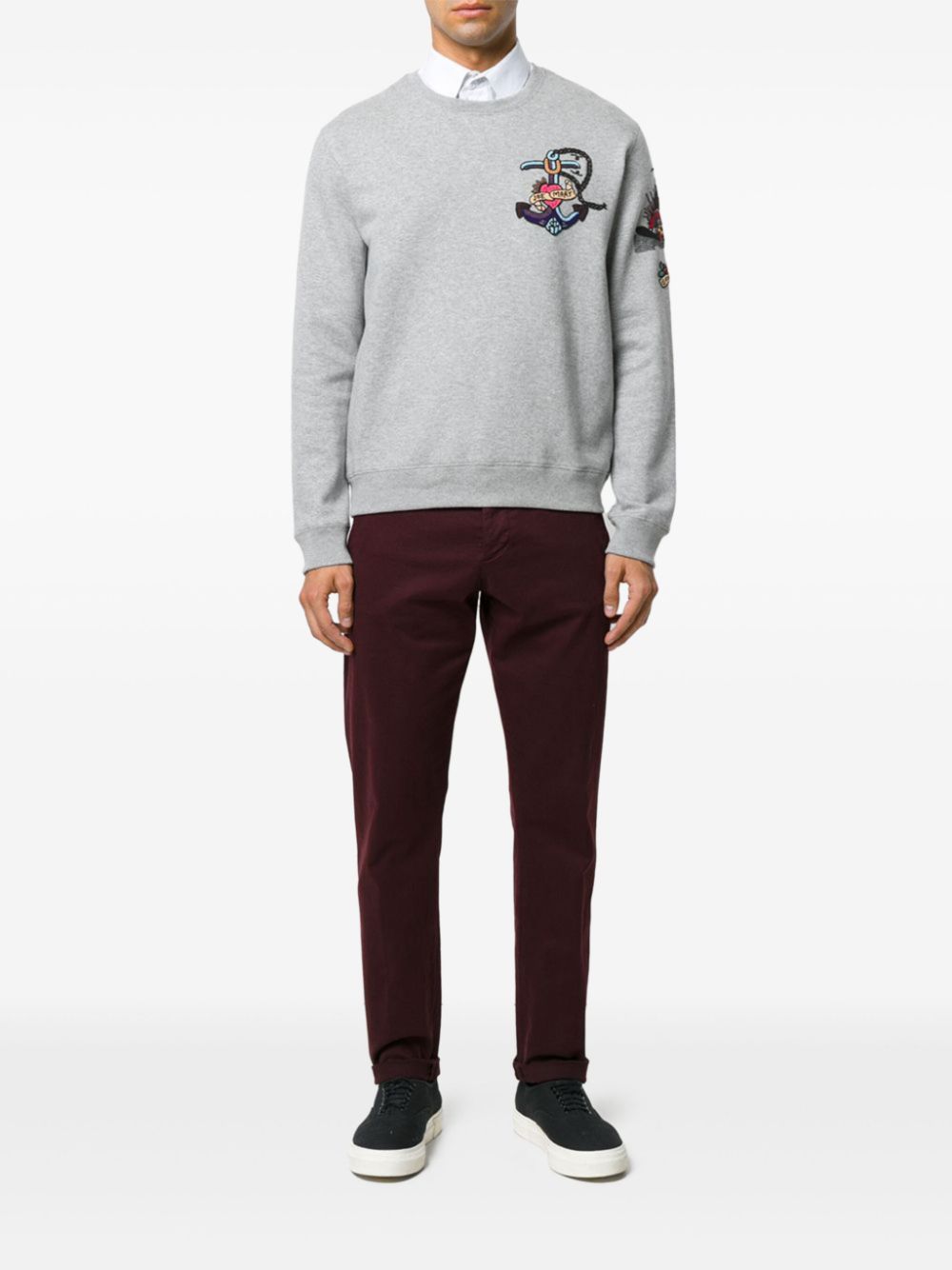 Valentino Garavani embroidered sweatshirt - Grijs