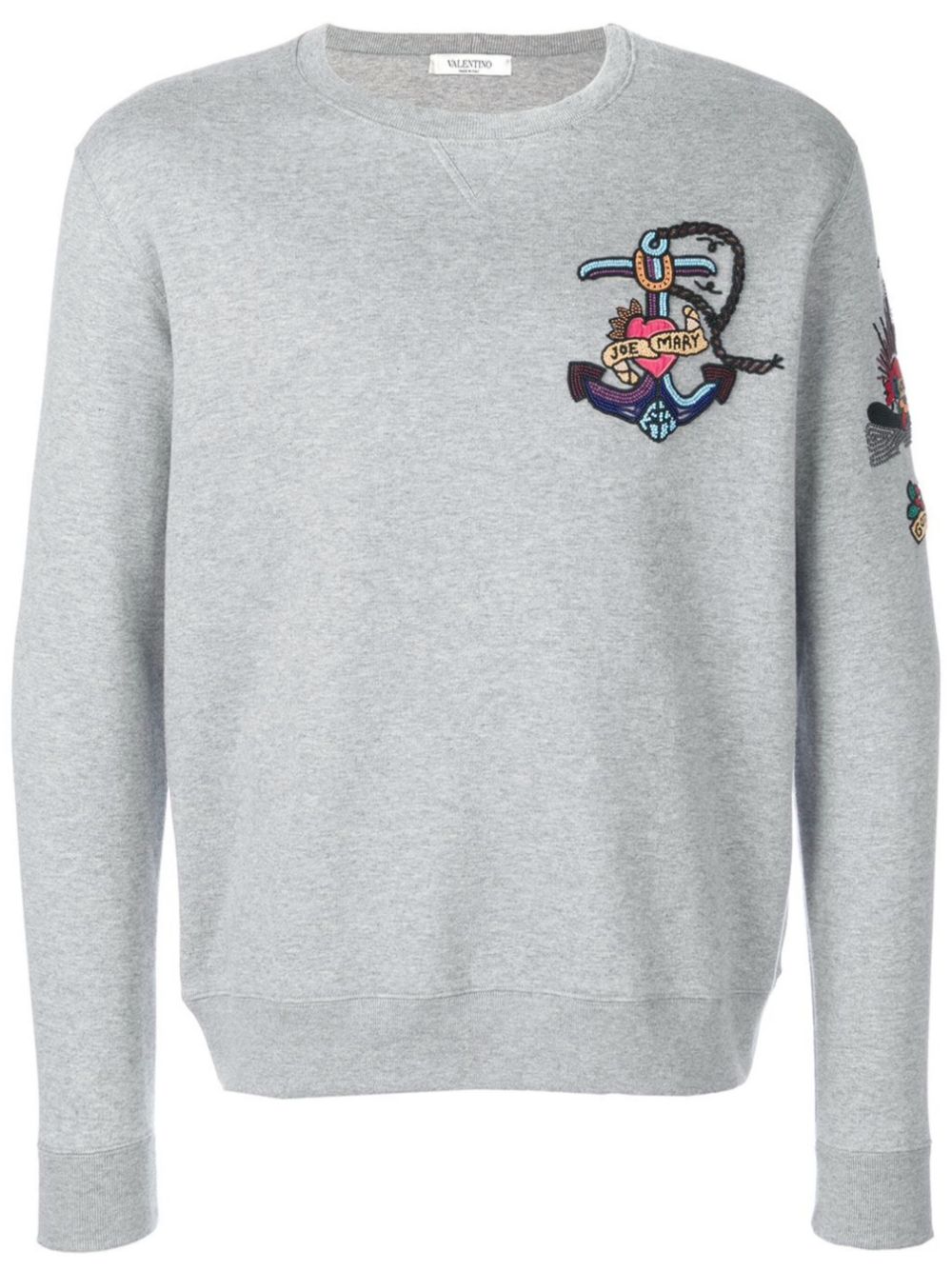 Valentino Garavani embroidered sweatshirt - Grey