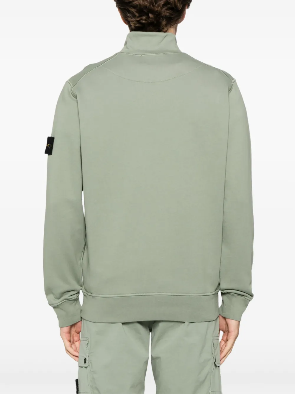 Stone Island Sweater met Compass-logopatch Groen