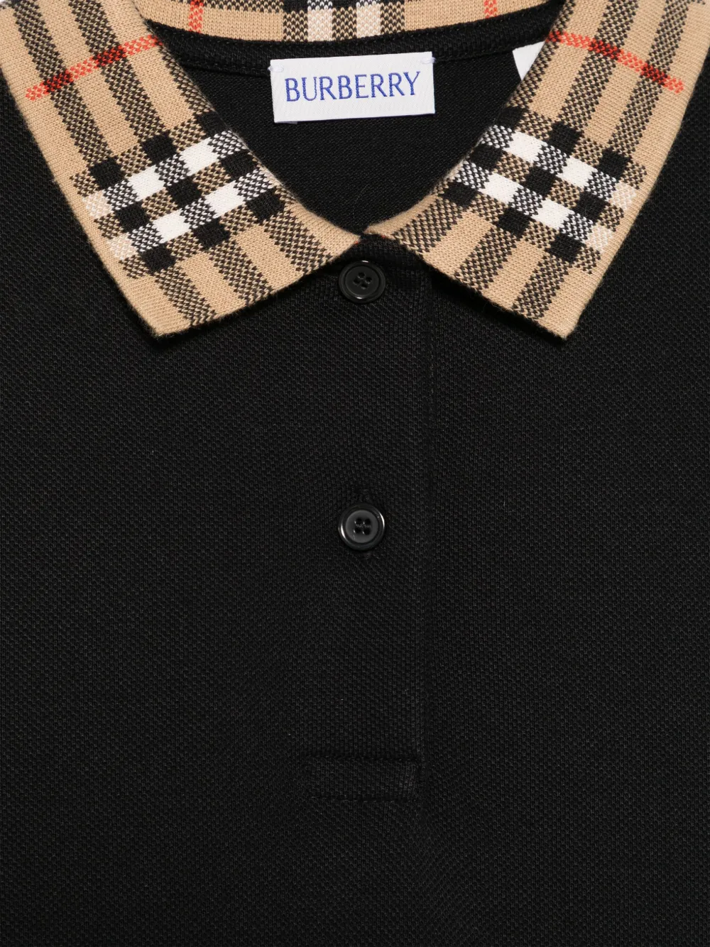 Burberry Kids Polojurk met ceintuur Zwart
