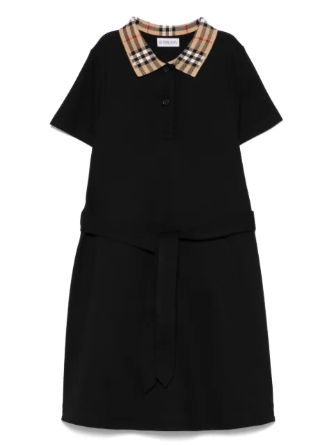 Burberry Kids belted polo dress