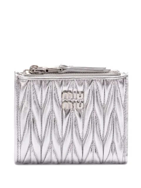 Miu Miu small matelassé leather wallet