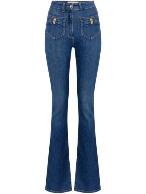 Elisabetta Franchi bow-detailing flared jeans