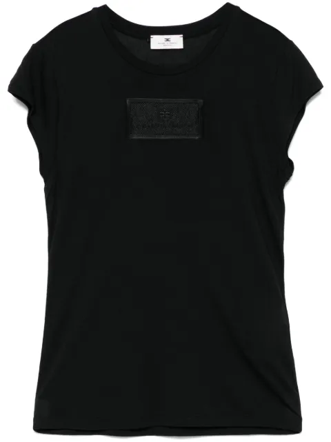 Elisabetta Franchi playera con parche del logo