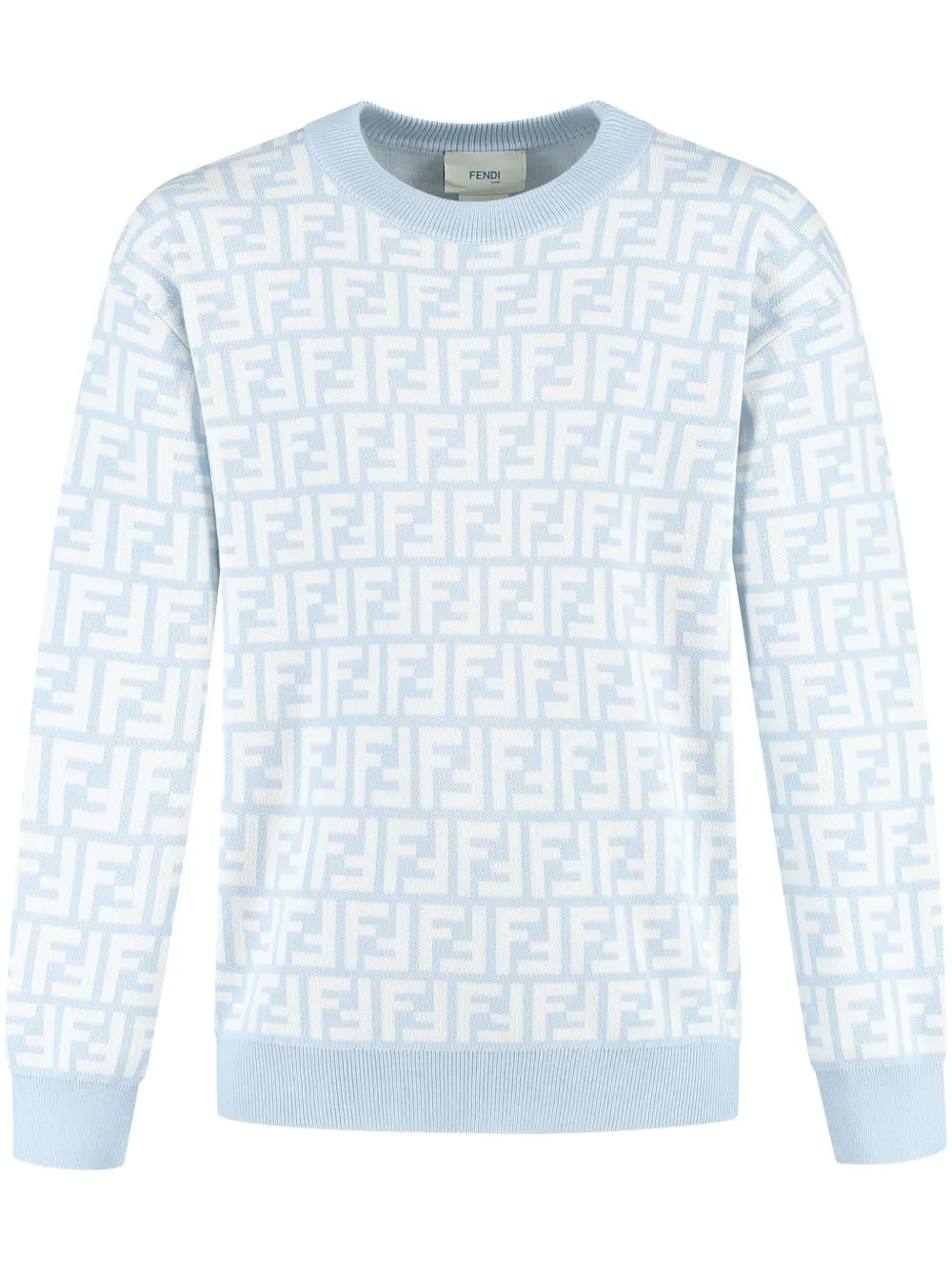 Fendi Kids Suéter com aplicação FF | Azul | Image 1