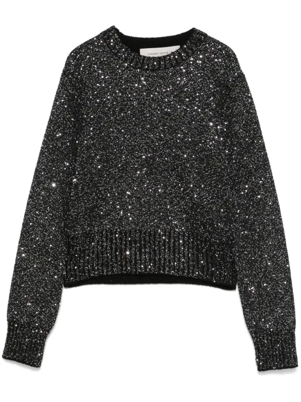 Golden Goose Sequinned Sweater in Black