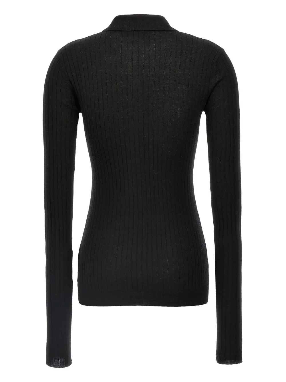 The Attico ribbed sweater - Zwart