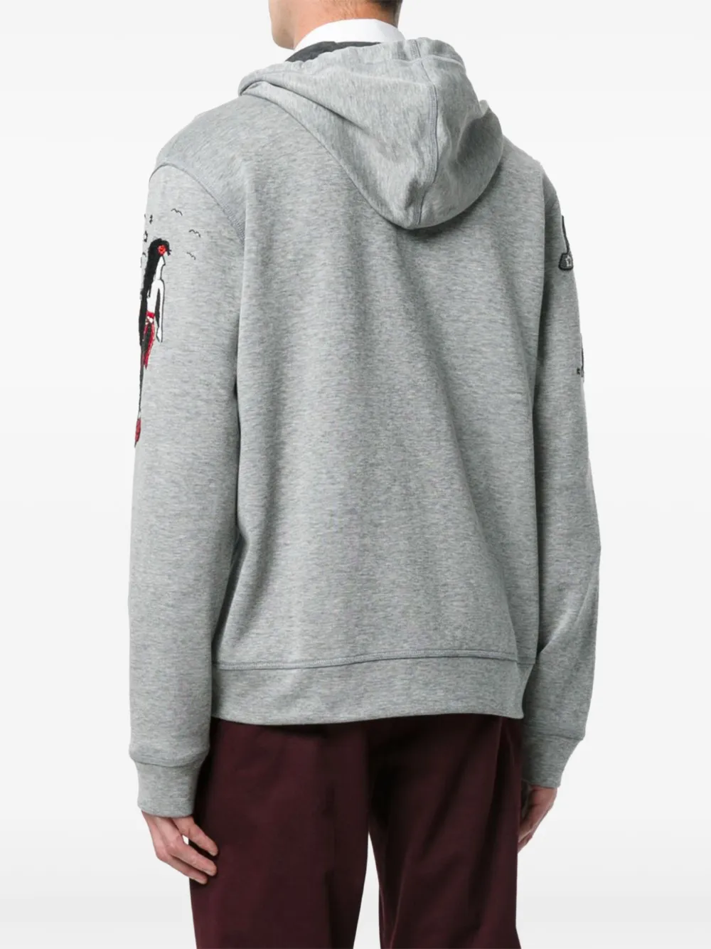 Valentino Garavani Hoodie met borduurwerk Grijs