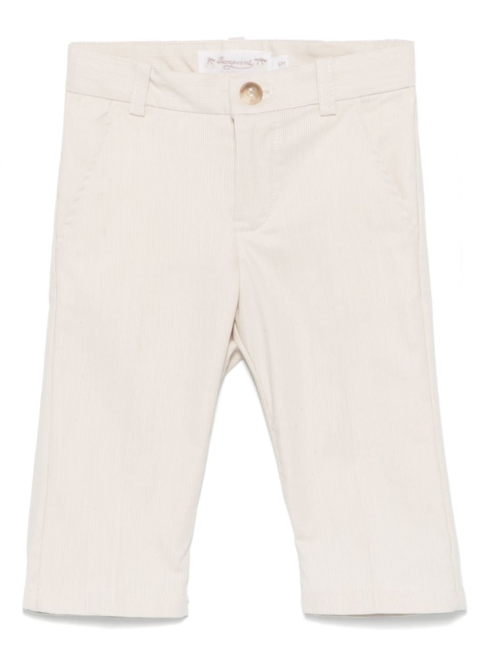 Bonpoint pinstriped trousers - Neutrals