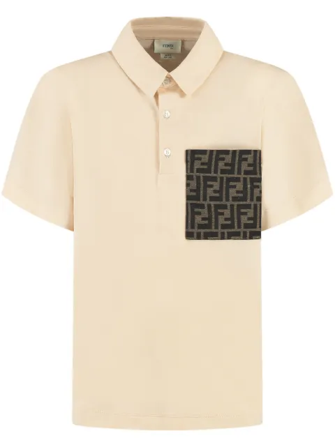 Fendi Kids jersey polo shirt 