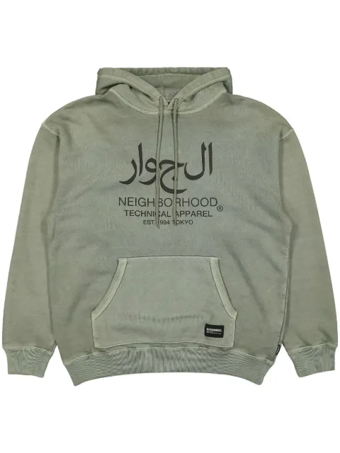 Neighborhood hoodie con efecto teñido