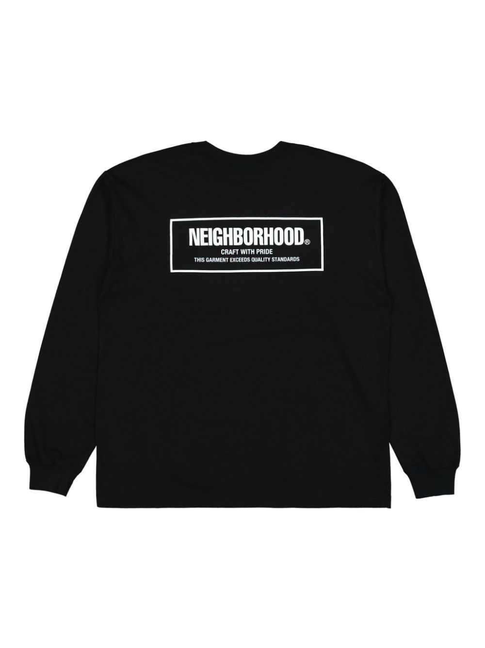 Neighborhood logo-print T-shirt - Zwart