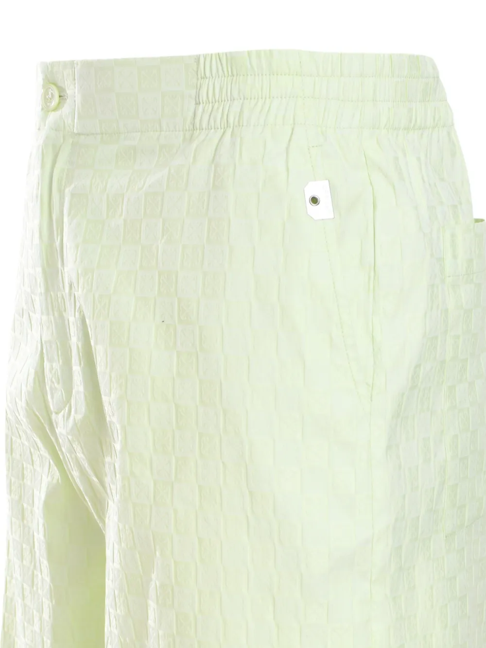 Off-White Damier shorts Groen