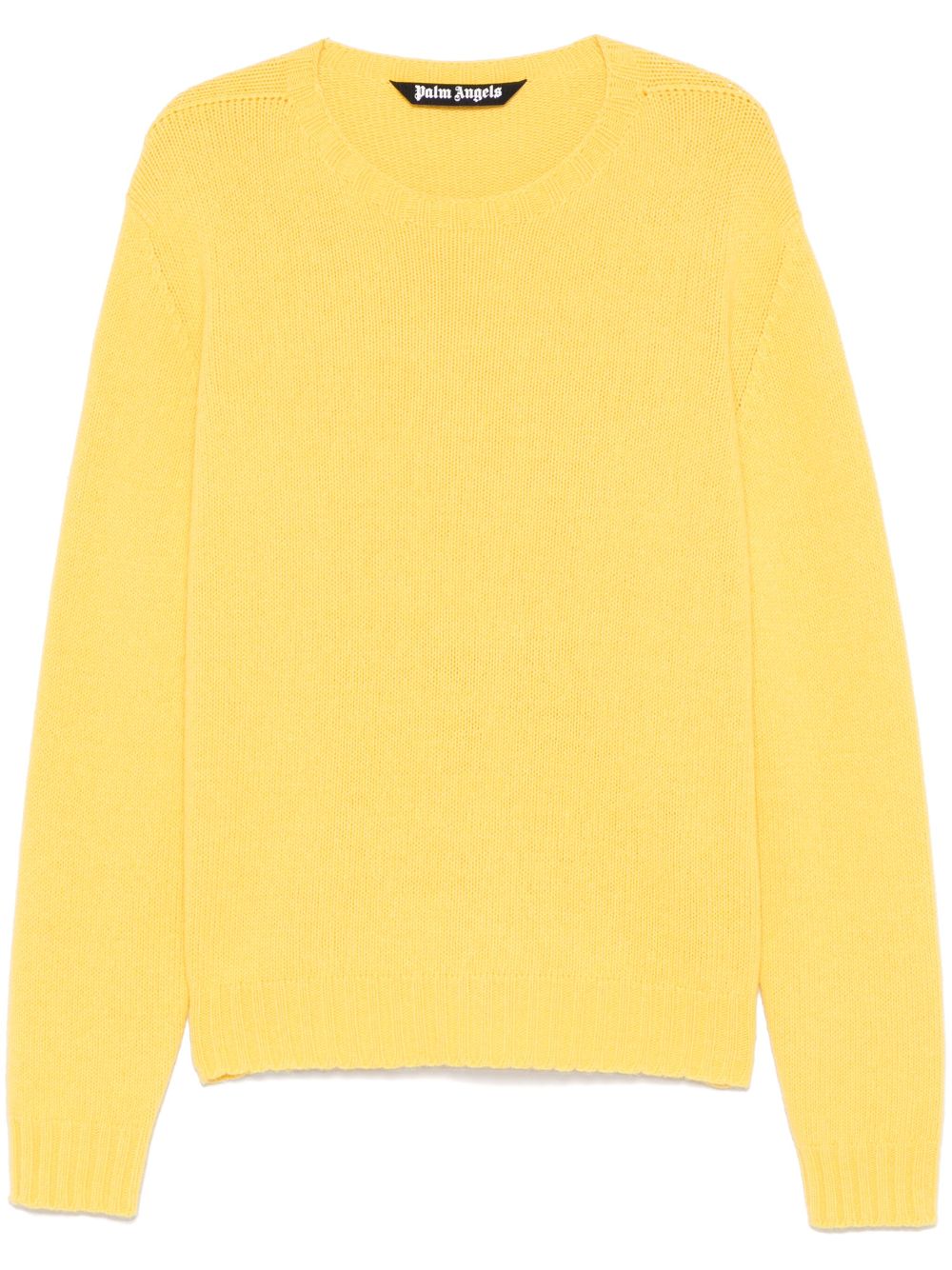 Palm Angels curved logo sweater - Yellow