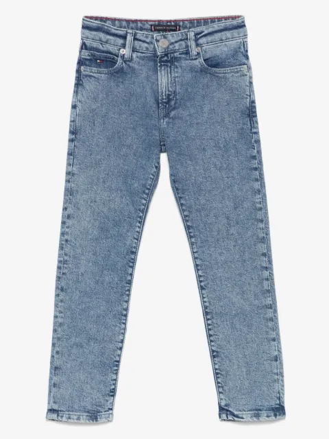 Tommy Hilfiger Junior logo-embroidered jeans