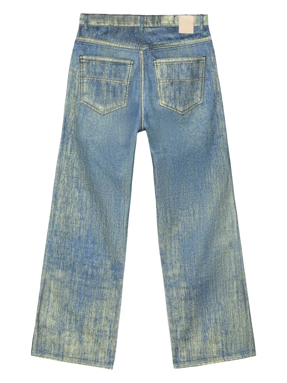 CamperLab Gerafelde straight jeans - Blauw