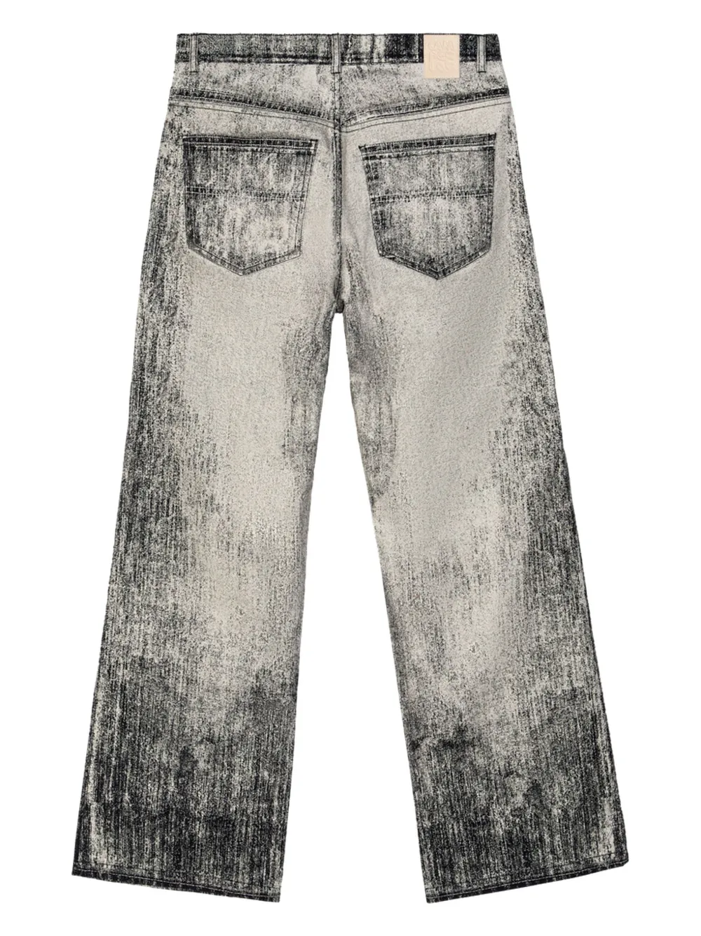 CamperLab Gerafelde straight jeans - Zwart