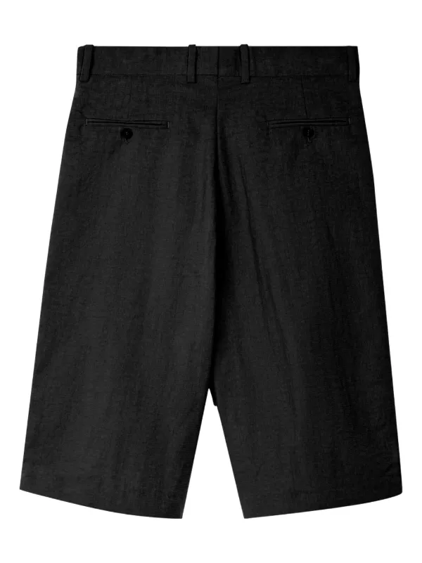Camperlab ショートパンツ サイズ28 CamperLab アブストラクトパターン デニムショートパンツ | ブラック